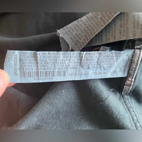 Zara Men Button Up Green Shirt Size Medium - Picture 8 of 9